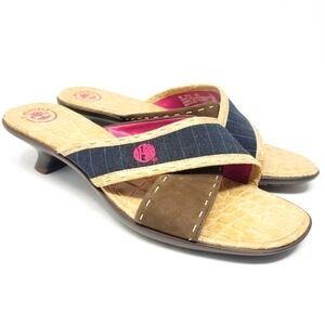 Timberland | Women's Leather Kitten Heel Sandals (Size 9M)
